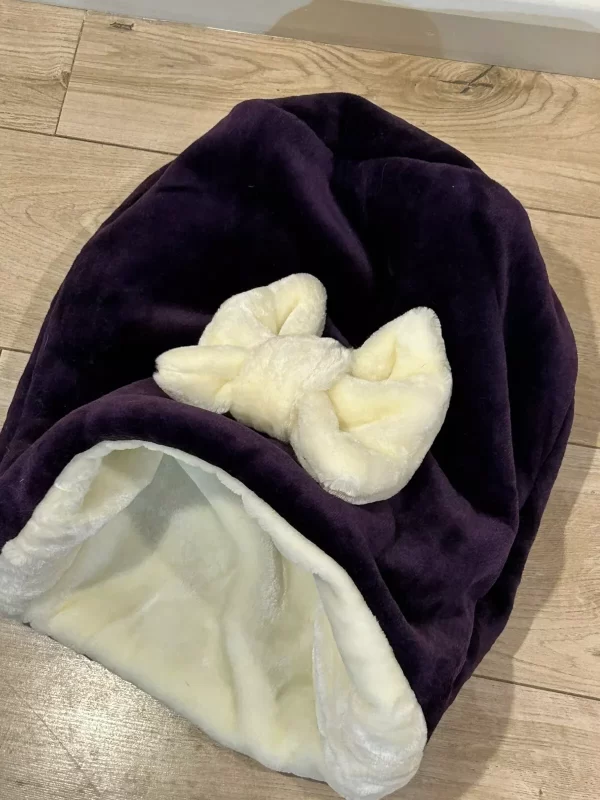 LUXURY SNUGGLE SACK CHIHUAHUA PET PUPPY BED PURPLE